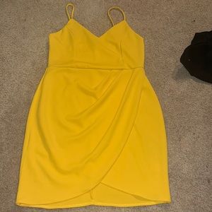 Lulus Forever Your Girl Yellow Xl Body Con Dress